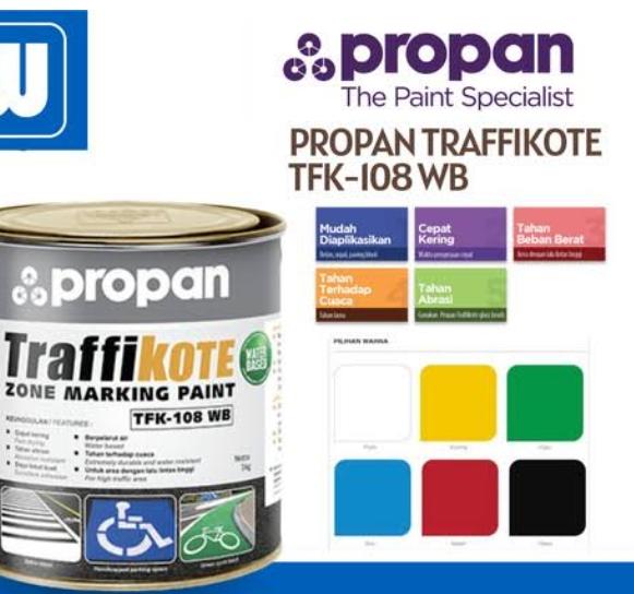 PROPAN TRAFFIKOTE 108 WB RED 1K