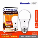 LED LIGHT SENSOR CAHAYA 9 W HANNOCHS E27 (AA)