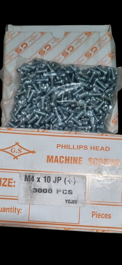 MUR BAUT PUTIH JP 4 X 10MM (AA)