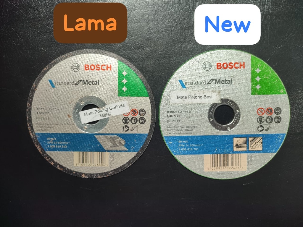 CUTTING WHEEL BOSCH 4" CUTTING T41 (105X1,2X16MM) wd (AA)