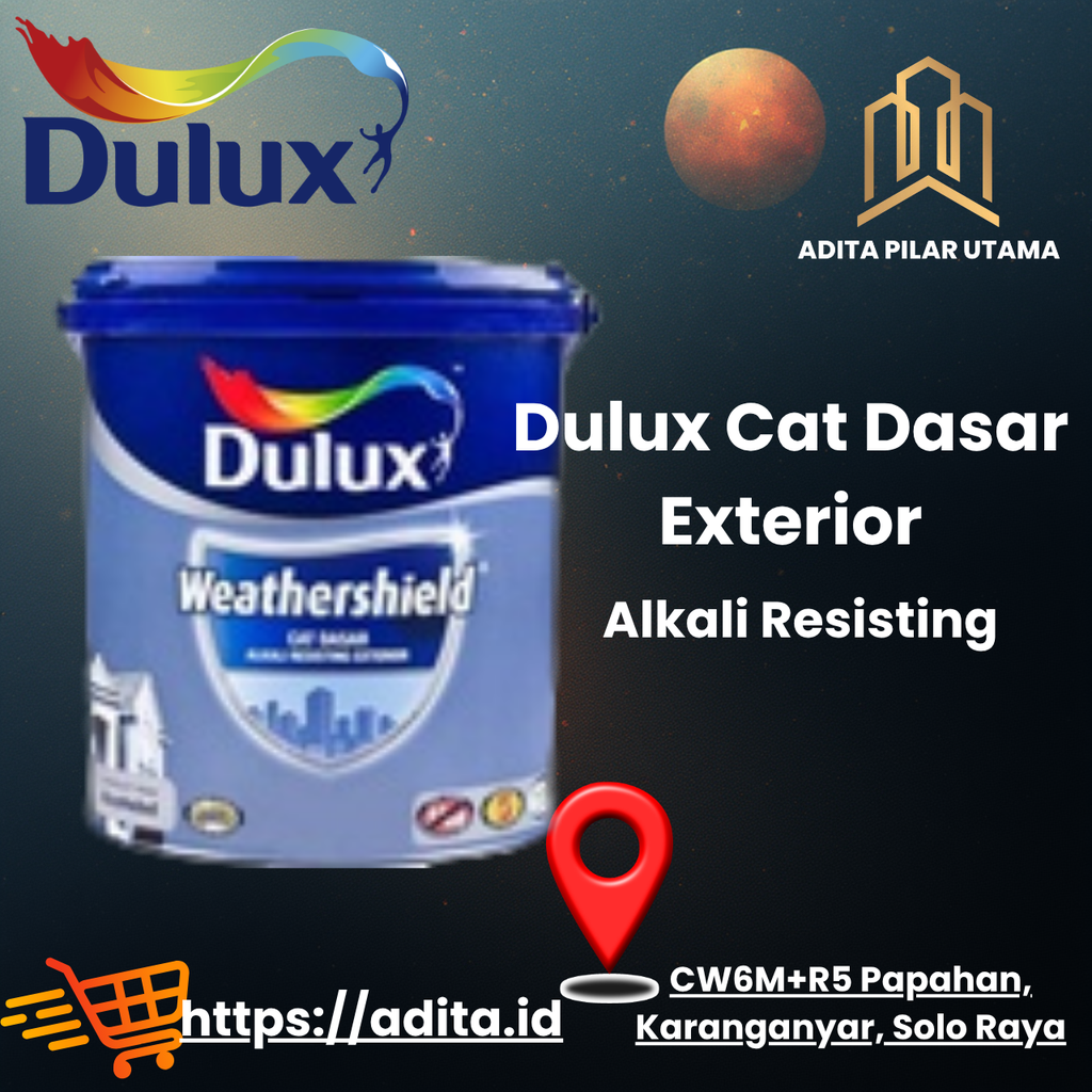 Dulux Weathershield Cat Dasar Alkali Resisting Exterior A931-49100 -2,5LT