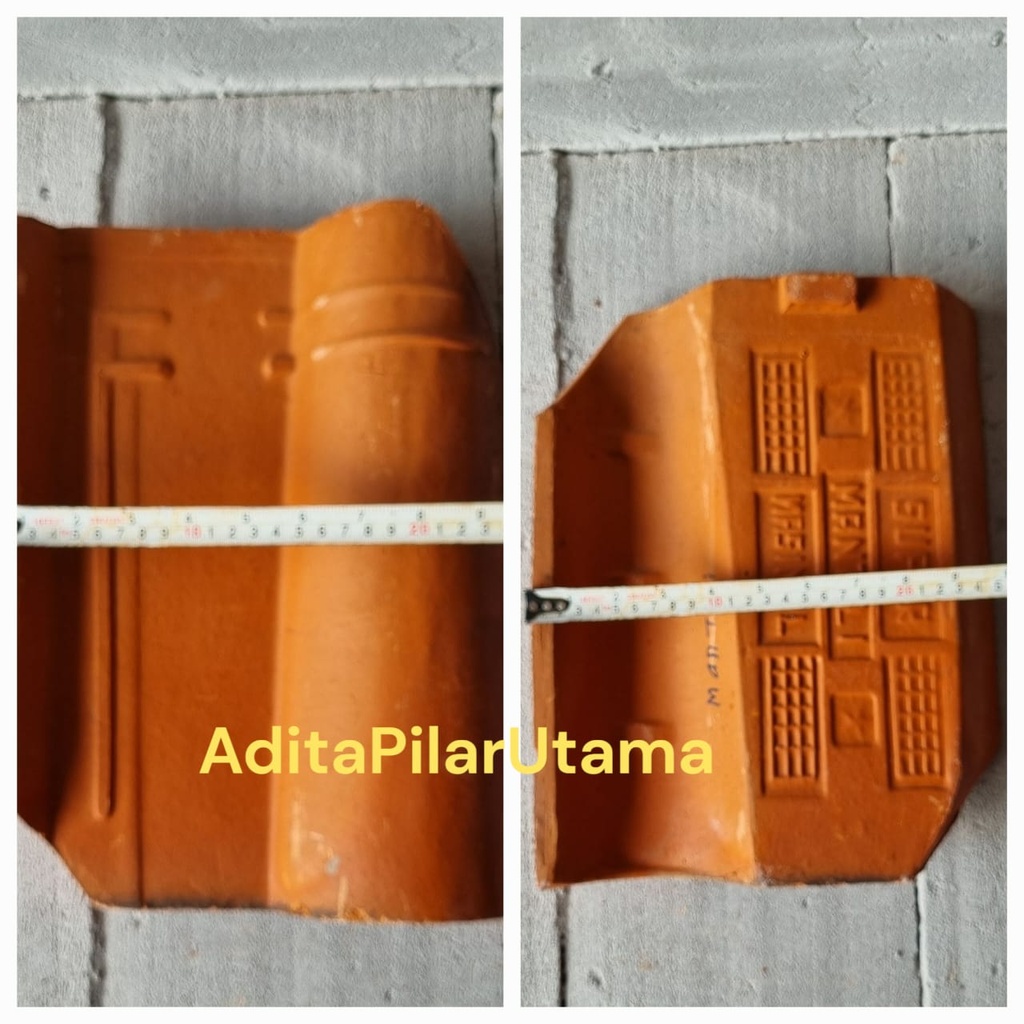 GENTENG TANAH LIAT MANTILI BESAR 30x25cm (16Bj/m2)
