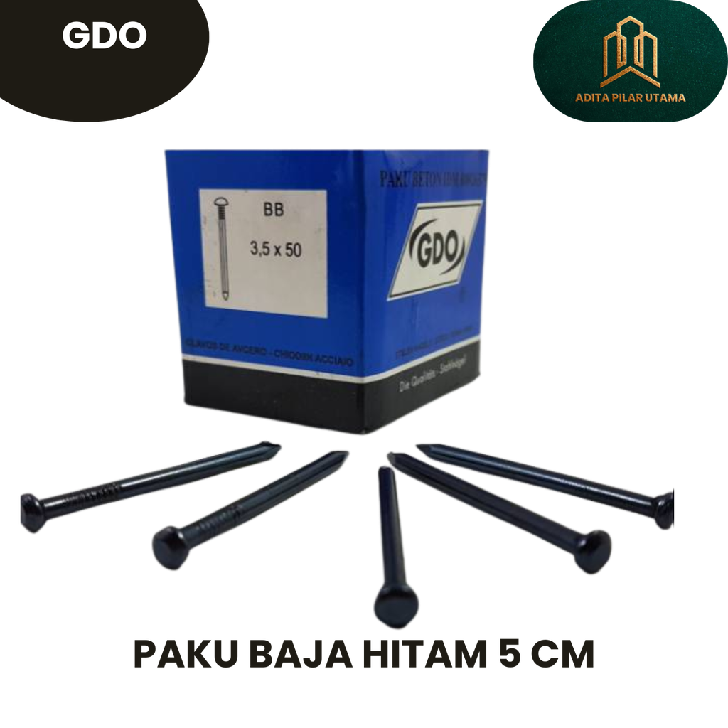 PAKU BAJA HITAM 5CM DOS - GDO