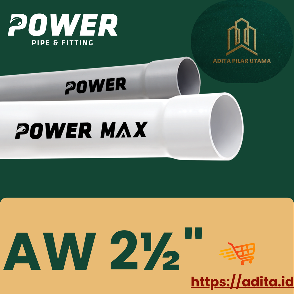 PIPA PVC AW 2½“ POWER MAX PUTIH