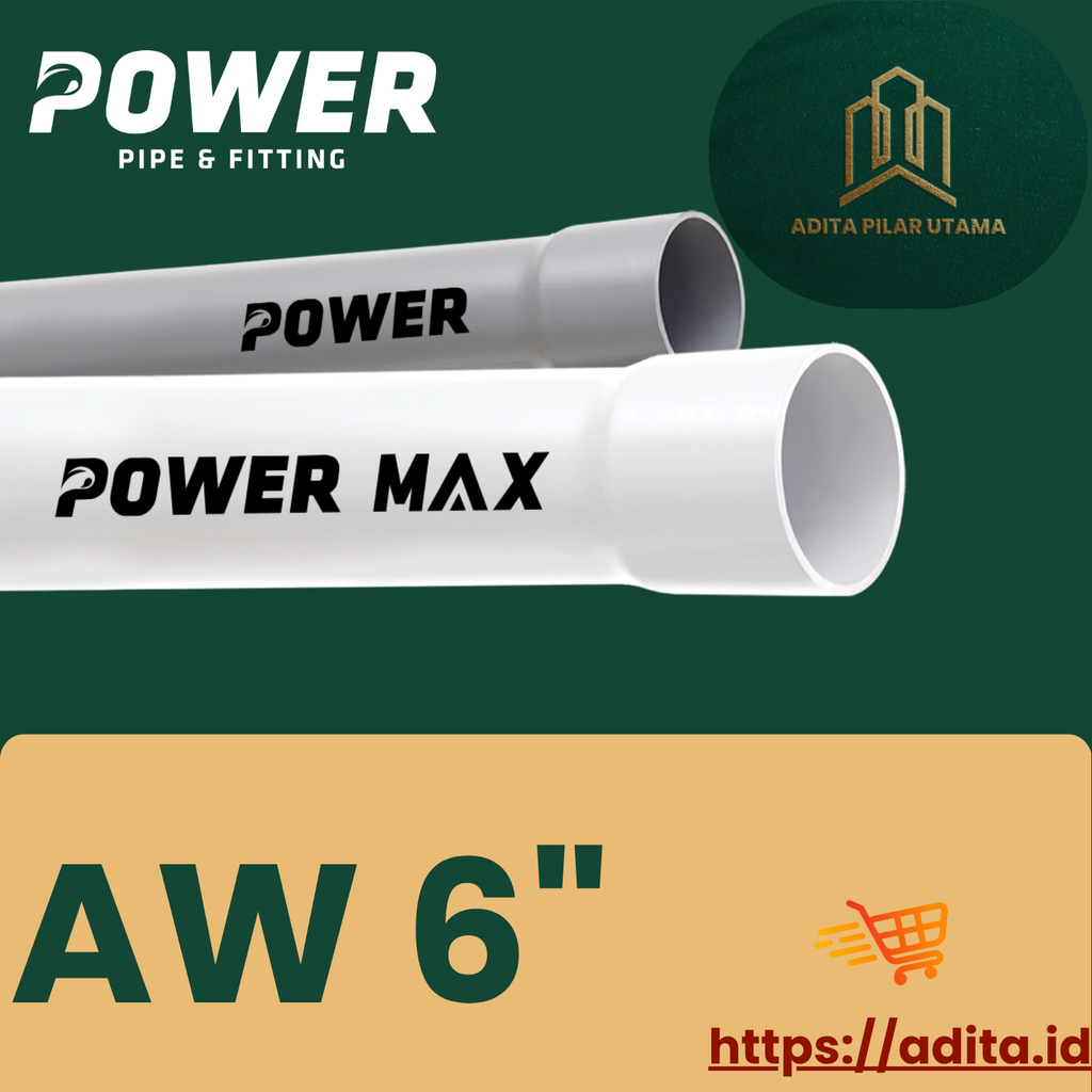 PIPA PVC AW 6 DIM POWER MAX PUTIH