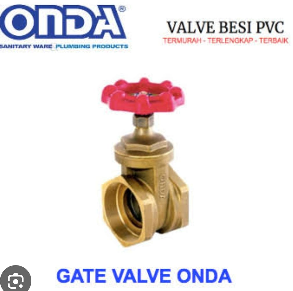 STOP KRAN 1/2 ONDA (+) GATE VALVE