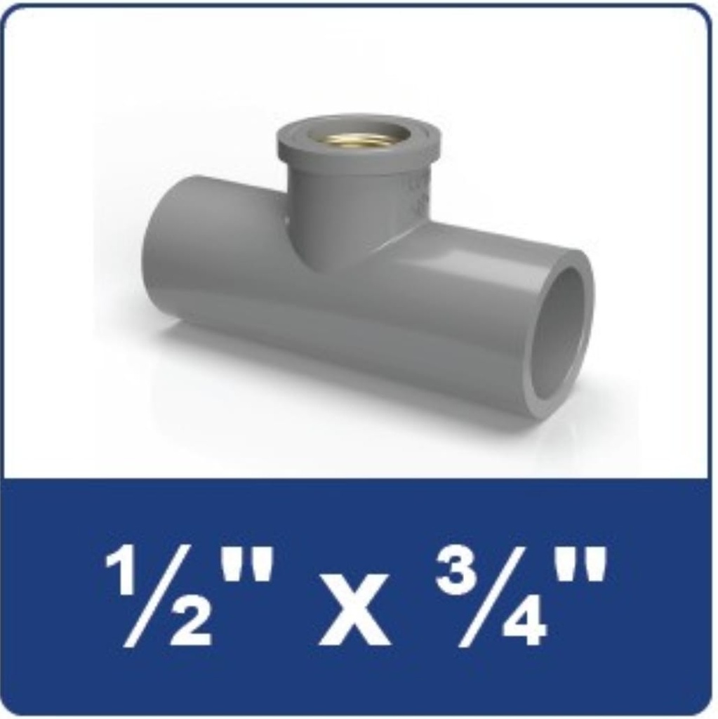 TEE DRAT 3/4 - 1/2 KUNINGAN  RUCIKA AW -    SOVAMI