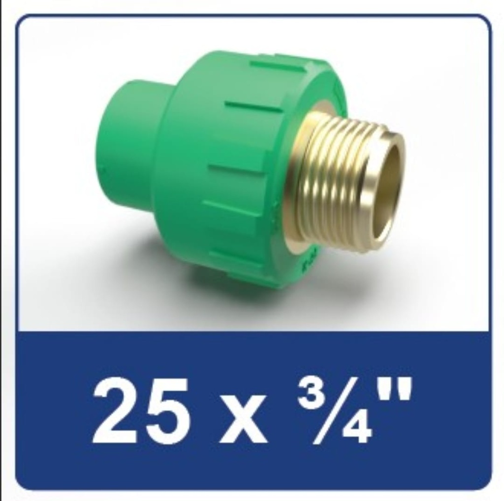 PPR MALE THREAD JOINT 25X 3/4 RUCIKA