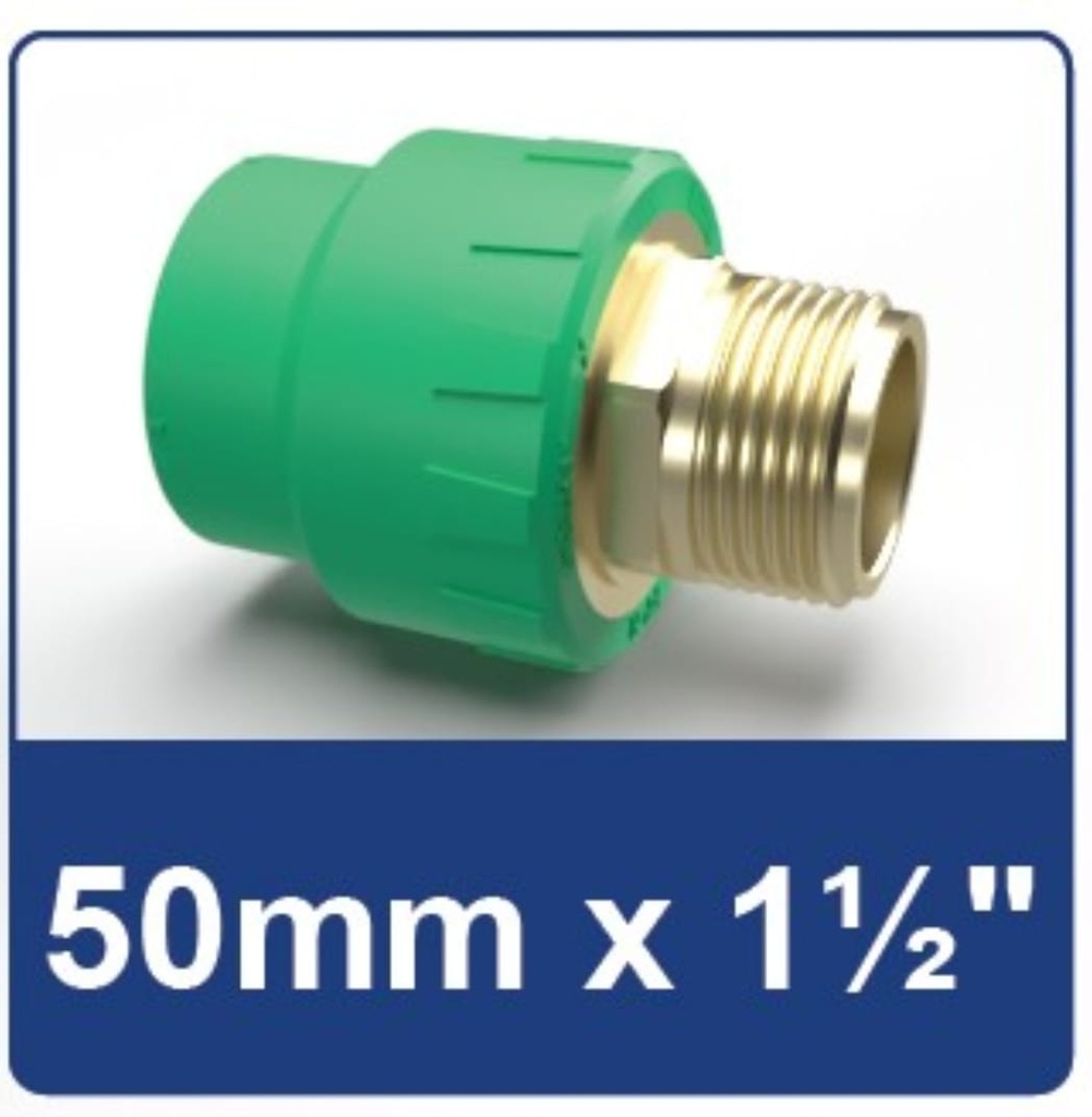 PPR MALE THREAD JOINT 50X1-1/2 RUCIKA