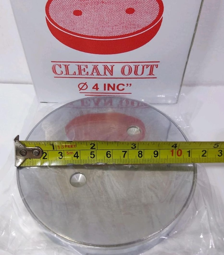 CLEAN OUT STAINLESS Ø 4" (AA)