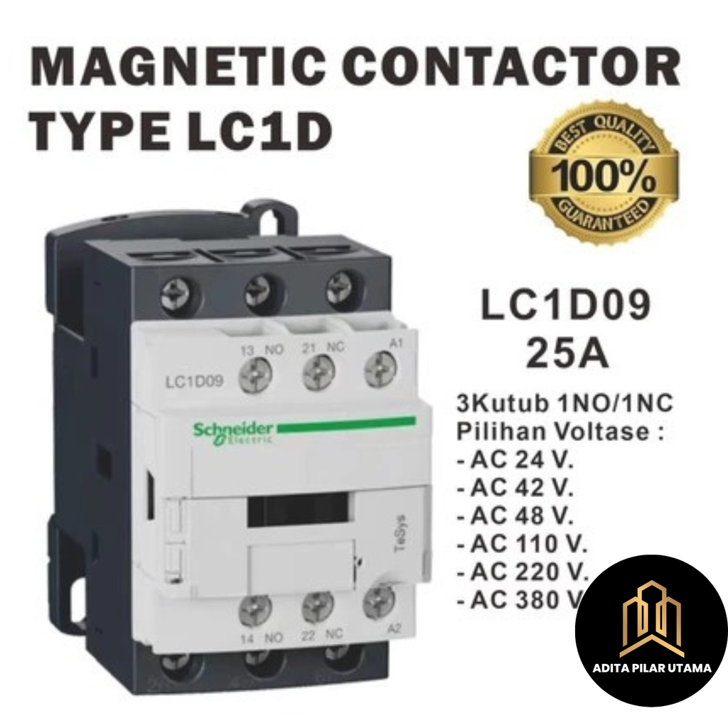 Schneider KONTAKTOR CONTACTOR 220 V (AA)
