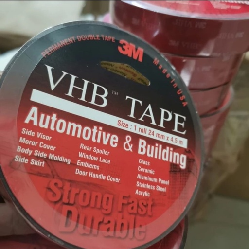 [2303029 (AA)] ISOLASI BOLAK BALIK 3M VHB 24MMX4.5M - DOUBLE TAPE (AA)